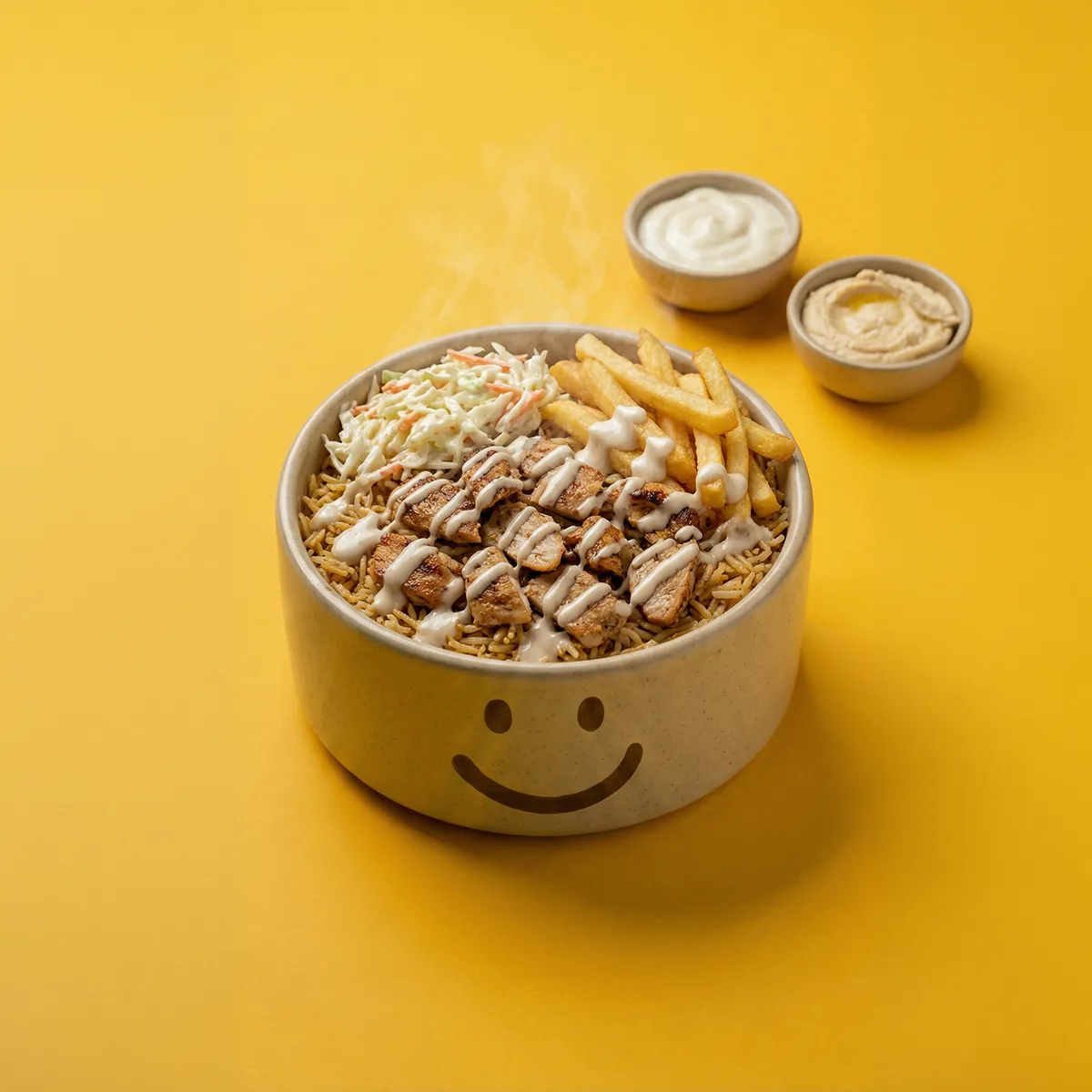 Mashawi Kids Chicken shawarma rice bowl